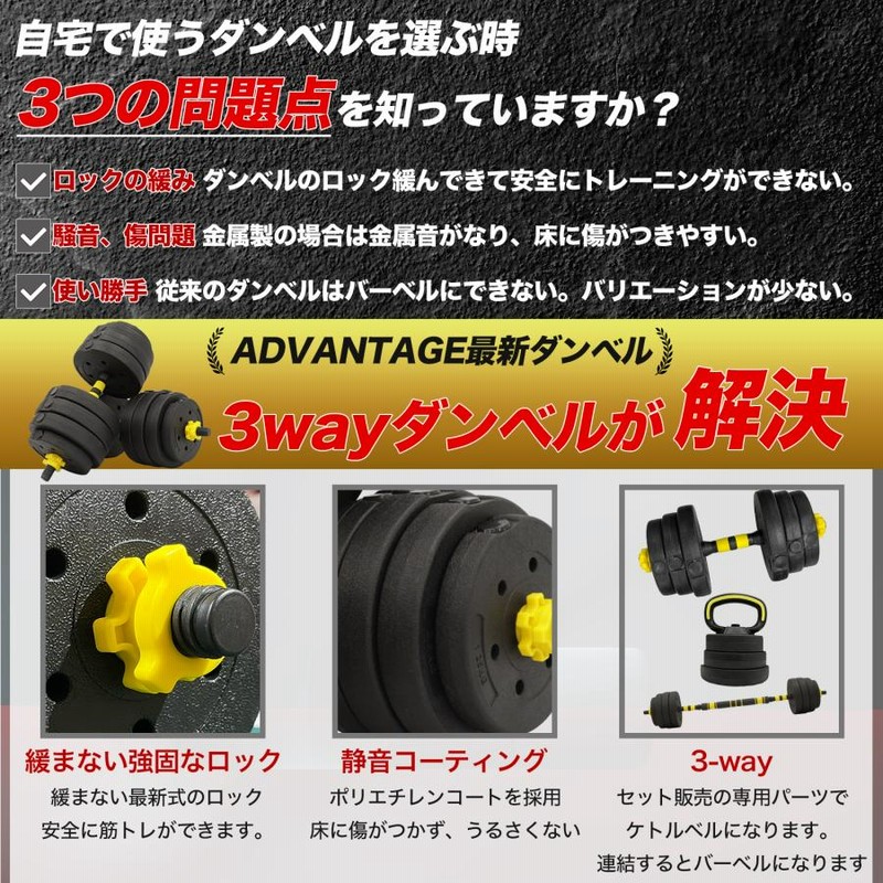 ダンベル 可変式 40kg 20kg 5kg 10kg 3kg 2個セット 筋トレ