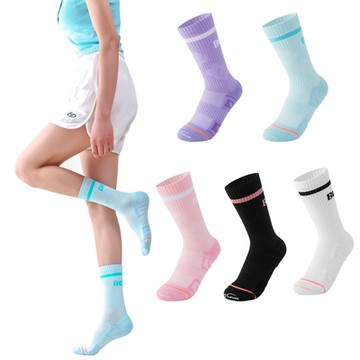 時尚質感雲朵萌襪 SPORTS HOUSE 運動襪 透氣吸濕排汗□跑步 戶外 登山 高爾夫球襪 中筒襪 毛圈毛巾底設計 女款 襪子□超值2入組!!