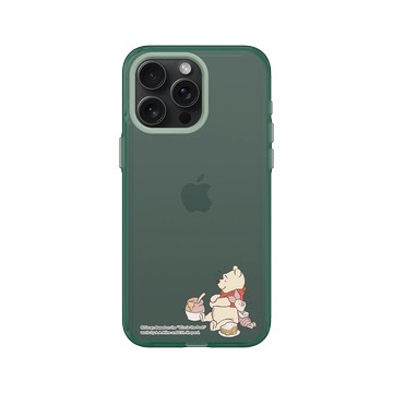 iPhone 15 Pro Max Clear 憂墨綠 - 迪士尼-小熊維尼 Disney Winnie The Pooh - 溫馨早午餐