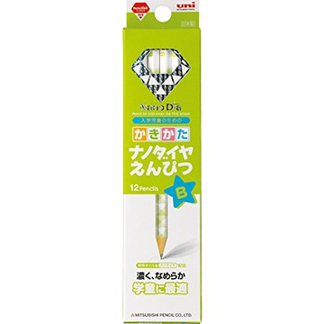 UNI MITSUBISHI PENCIL Kakikata Nano Dia Pencil 12 Count K690 B Green