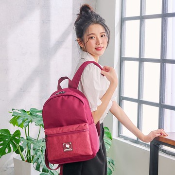 【Hello Kitty】凱蒂印記-後背包(大)-酒紅 KT03B01WI