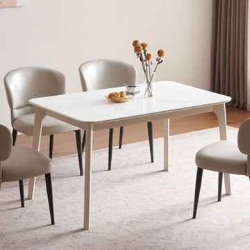 MUNA家居  萊瑞4.3尺玻璃餐桌/Q20長條  130X80X73cm