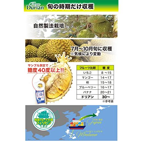 ユアーズライフ 高級ドリアン durian 榴? 500g HACCP認定 無添加 真空パック 人気 完熟 冷凍フルーツ 日本メーカー