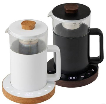 moku. MEK-0501 溫控 快煮壺 500ml 煮茶壺 附濾茶網 保溫 控溫 茶壺 木紋  日本代購