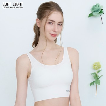 「氧妍律動」U型美背無縫背心 (白色)