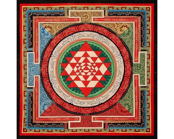 三摩耶曼陀羅唐卡 — 平衡與內在成長的神聖幾何