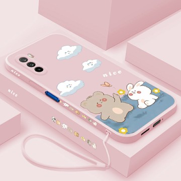 麥芒9手機殼新款華為麥芒9女神款高級感手機套麥芒九液態硅膠情侶軟殼網紅可愛小熊TYH601M全包防摔外殼超薄