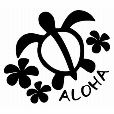 Nc Smile ハワイアン ステッカー ホヌ Honu プルメリア Aloha ホワイト 通販 Lineポイント最大get Lineショッピング