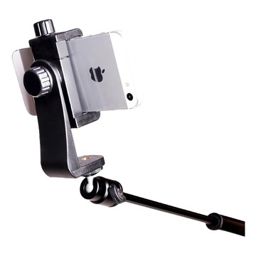 捷華 雙螺牙手機夾 適用手機寬度約55~100mm  C4  1個  黑色