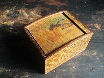 【老時光 OLD-TIME】早期二手日本寄木細工收納盒