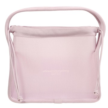 alexanderwang 紫色透明羅紋針織小號手袋