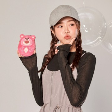 【DISNEY】福倒翁造型收納包-熊抱哥 PTD25-G9-21LO聖誕交換禮物