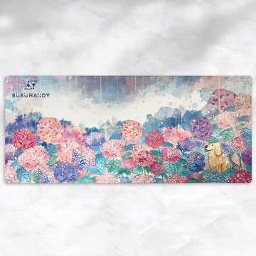 布嚕得-繡球花款筆電防塵擦拭布(29.7x13cm)/鍵盤布/防塵布