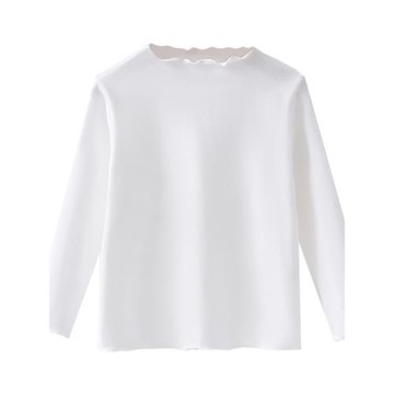 特   95%棉春夏純棉木耳邊長袖T恤上衣兒童女童打底衫 秋冬保暖