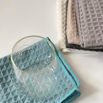 【推薦】大華夫格擦碗打干布擦桌廚房吧臺吸水無痕咖啡機菠蘿格