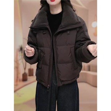 嘉興平湖爆款小個羽絨服女2025新款冬季九江品牌今年流行子短外套