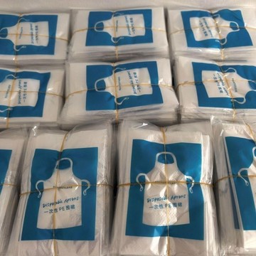 臺灣出貨✈️【可開發票】加厚一次性圍裙塑料火鍋火鍋店廚房燒烤餐飲防油獨立防水包裝成人