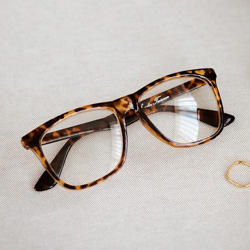 [台製MIT]經典膠框平光鏡【GMIT0218】-棕豹