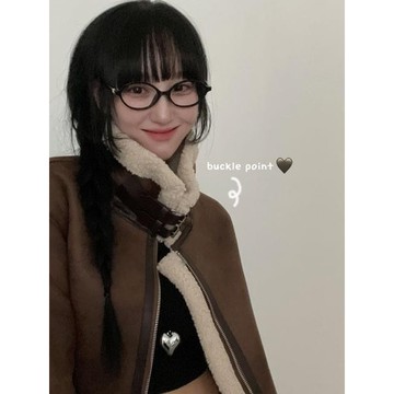 Codibook｜韓國 ccomeng 高品質扣環高領麂皮羊毛內裡夾克［預購］夾克 女裝