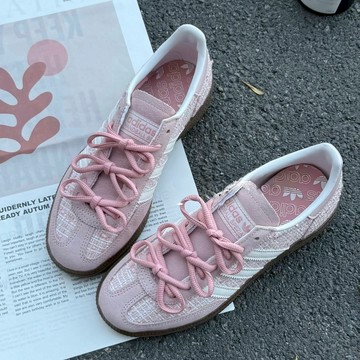 ADIDAS ORIGINALS HANDBALL SPEZIAL 粉色 小香風 焦糖底 JR4503