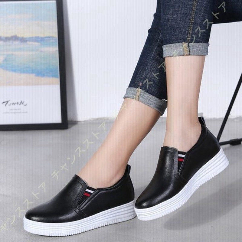 インヒール ヒールスニーカー スリッポン 厚底スニーカー レディース インヒールスニーカー レディースインヒール 軽量 可愛い 疲れない 靴 黒 通気性 通販 Lineポイント最大0 5 Get Lineショッピング