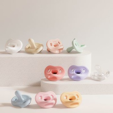 MOYUUM 韓國 全矽膠微笑奶嘴收納盒組-多款可選