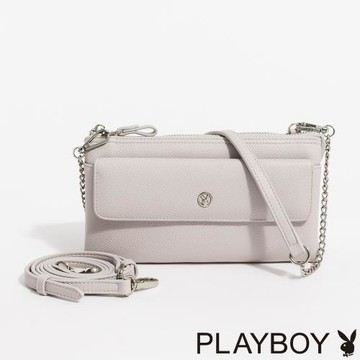 PLAYBOY - 斜背包  Urban Muse系列 - 灰紫色
