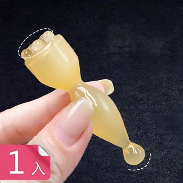 【荷生活】蓮蓬圓潤光滑雙頭可用臉部按摩器 臉部經絡按摩穴位放鬆按摩器-1入組