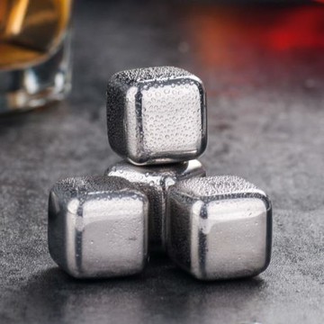 304不銹鋼冰塊冰粒酒石 威士忌飲料金屬冰家用世界杯啤酒速凍冰塊