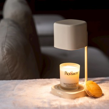 ✨贈續香杯_補充蠟(香味隨機)✨【Rofancy 洛帆晞】方方造型融蠟燈&240G香氛蠟燭__收禮者自選香味