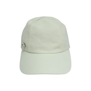 HERMES 愛馬仕 米白色 棉布 棒球帽 帽子 【二手名牌BRAND OFF】