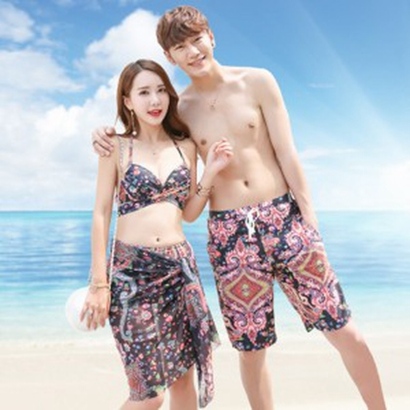 F メンズ水着 エスニック柄 ペイズリー柄 ハーフパンツ サーフパンツ トランクス 男性 紳士 体型カバー スポーティー カップル水着 ペア 通販 Lineポイント最大get Lineショッピング