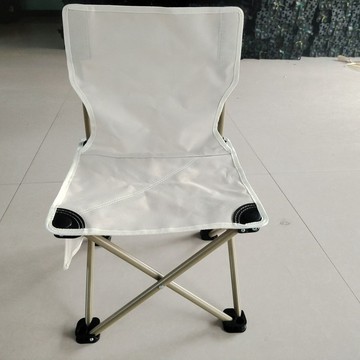 【全店折扣 限時下殺】戶外摺疊椅子便攜式釣魚靠背椅33×33白色無收納袋釣魚椅 野營椅  折疊椅 便攜椅