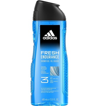 《ADIDAS愛迪達》男性三合一潔顏洗髮沐浴露-消臭長效 Fresh Endurance (400ml)