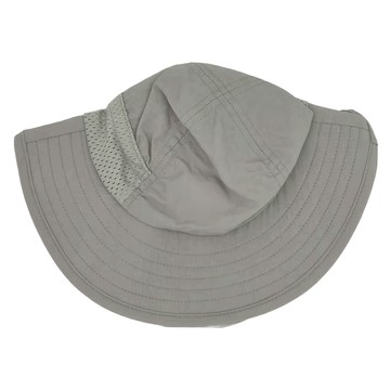 抗UV帽子遮陽帽 S 側邊空氣網孔 細緻車縫線 可調節脖圍 可調節頭圍  灰漁夫  灰漁夫 灰色