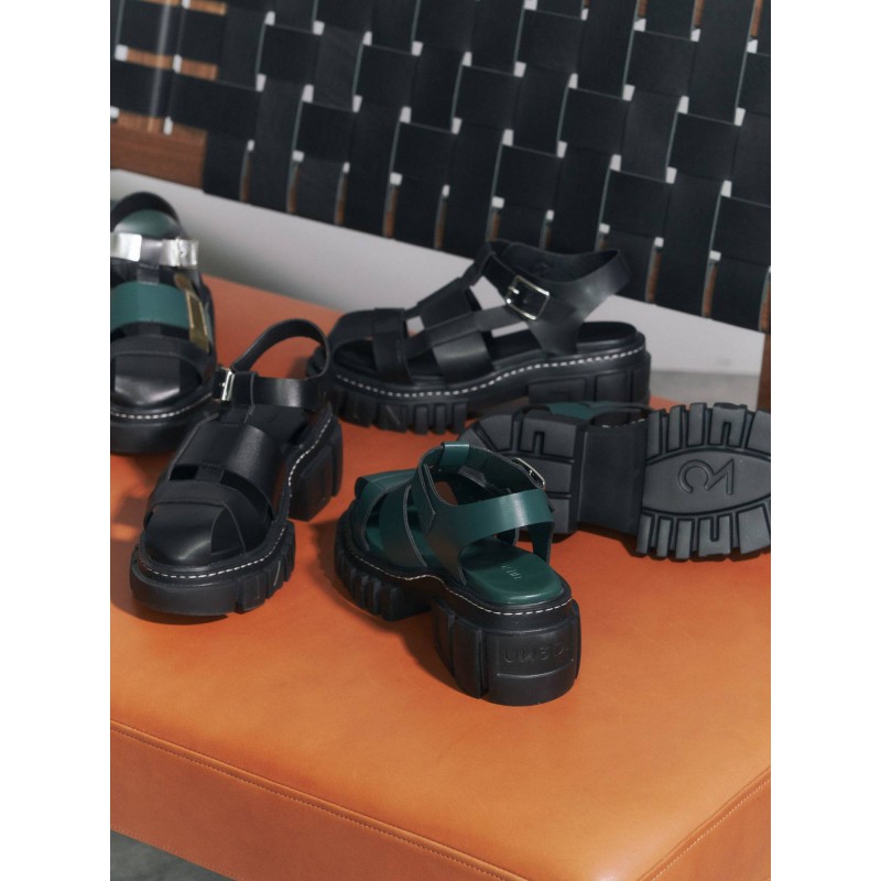 公式】UN3D.(アンスリード)UN3D.SOLE GURKHA SANDAL 通販 LINEポイント