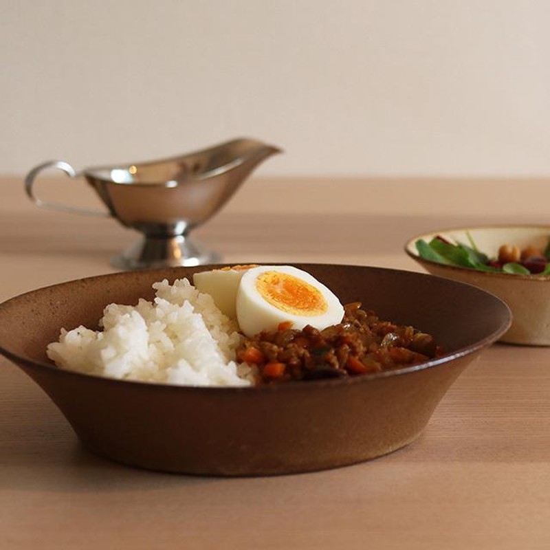 Maturite キーマ カレーボウル(カレー皿 楕円 パスタ皿 おしゃれ