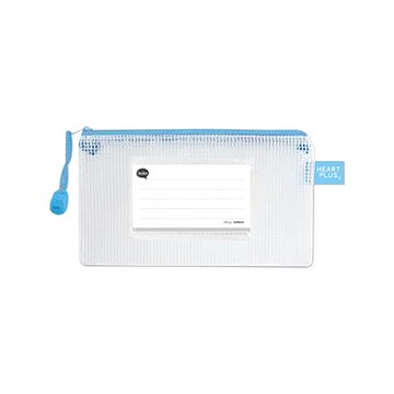 珠友Chuyu網狀拉鏈袋/WA-50110-04/B6/粉藍