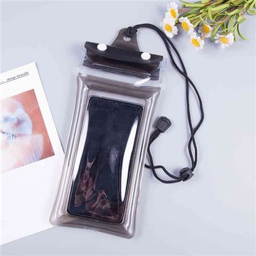 三折手機袋防水氣囊囊魔術貼可觸脖游泳溫泉密封條防水套掛屏