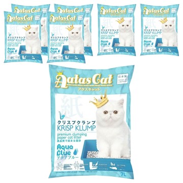 Aatas Cat 加冕貓 凝結環保貓砂  海洋藍  7L  7包