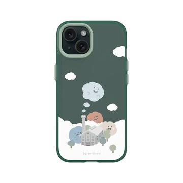 iPhone 15 Clear 憂墨綠 - Square Studio 方坊 - 喜怒哀樂製夢工廠