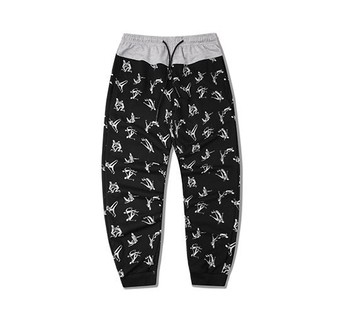 FINDSENSE H1夏季 日本 新款 男 嘻哈 原宿 休閒衛褲 寬鬆 束腳 居家褲子 百搭  休閒褲  潮男褲子