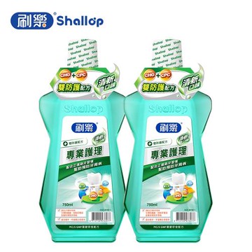 【刷樂】專業護理漱口水 清新 750ml 買一送一 (共2入)