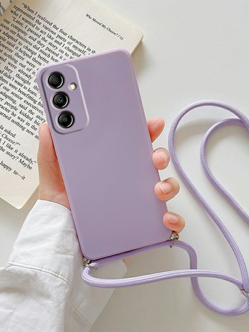 免運~簡晴適用於三星A14 5G手機殼A54防摔保護套M33全包邊A34卡通矽膠A04S掛繩情侶A53女款潮