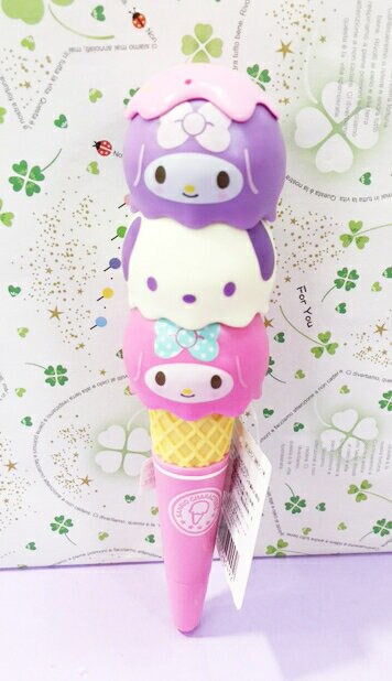 【震撼精品百貨】My Melody 美樂蒂 造型冰淇淋原子筆-PC 震撼日式精品百貨