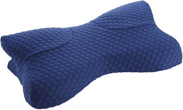 Suzyu【日本代購】快眠枕 止鼾枕 透氣 吸濕 排汗 人體工學 舒眠 安眠枕  - 藍色