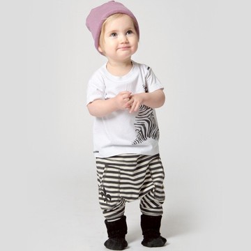 北歐童裝瑞典有機棉嬰兒包屁褲-50cm60cm黑色