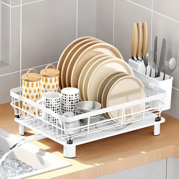 FIT-TEM 大容量 瀝水架  1組  1層  白色