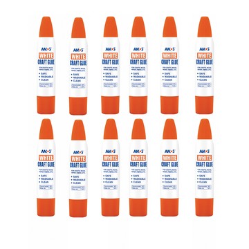 【韓國AMOS】雙頭白膠34mlx12支裝/盒