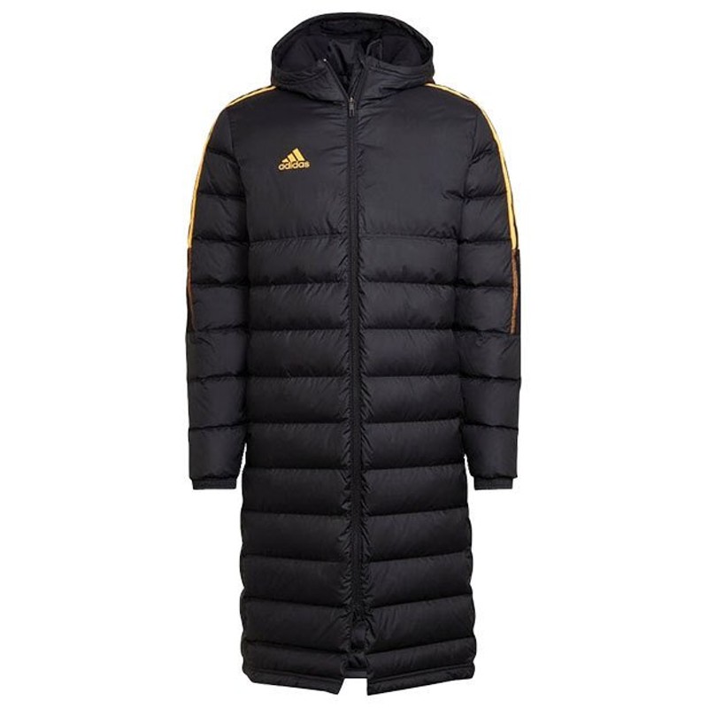 TIRO21 ロングダウンコート ブラック 【adidas|アディダス】サッカーフットサル防寒ウェアー21460-h38731 通販  LINEポイント最大0.5%GET | LINEショッピング